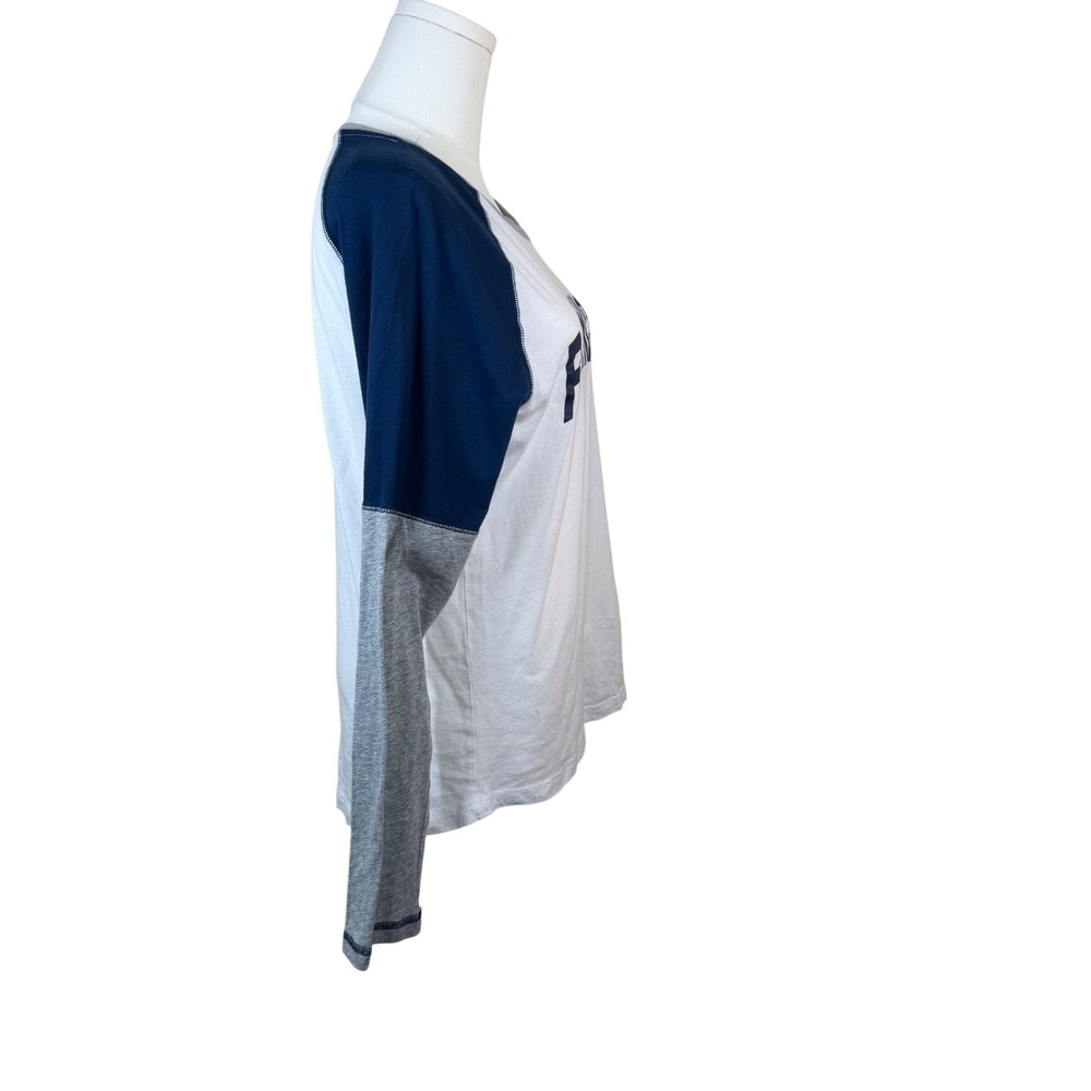 Universal Studios Harry Potter Ravenclaw Raglan Shirt XL White Navy/Grey - Picture 4 of 14